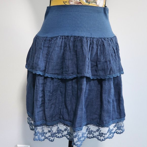 Haris Cotton Chambray Top and Skirt Set Medium - Picture 6 of 10